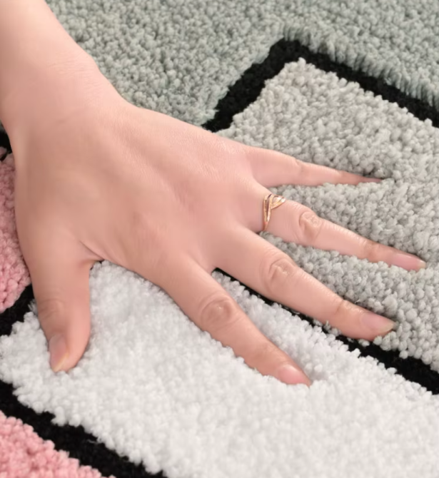 Килимок для ванної та душу килимок для ніг у ванну кімнату, мікрофібра, антиковзкий 40х60 см, сірий з візерунком Кам'янець-Подільський - фото 8