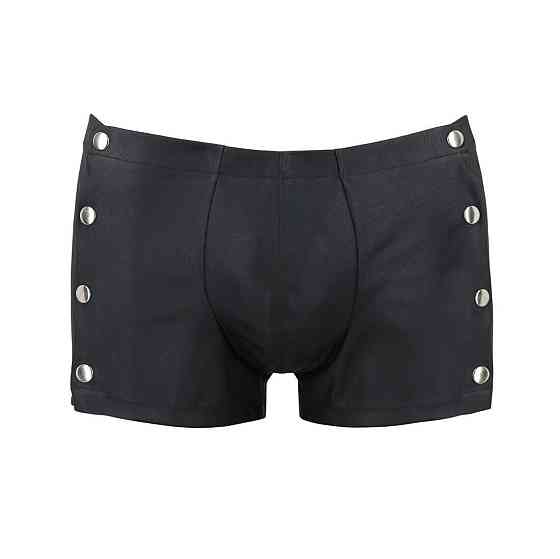 Мужские кожаные боксеры с заклепками Passion 048 SHORT DAVID XXL/XXXL Black Sex Aura Киев