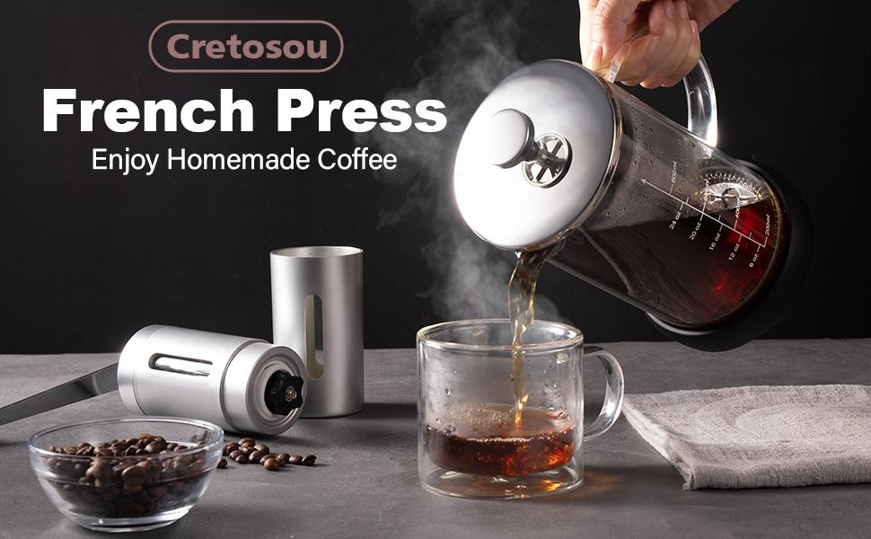 Кавоварка френч прес Cretosou Cafetiere Луцк - изображение 2