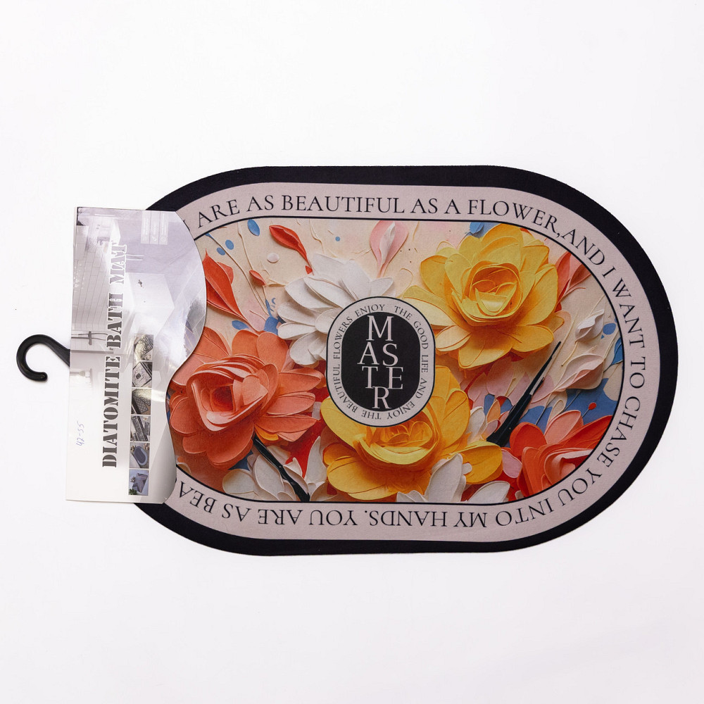 Килимок діатомітовий універсальний BEAUTIFUL FLOWERS 58*38 см з ефектом 3-D HP-42-55 Коломия - фото 4