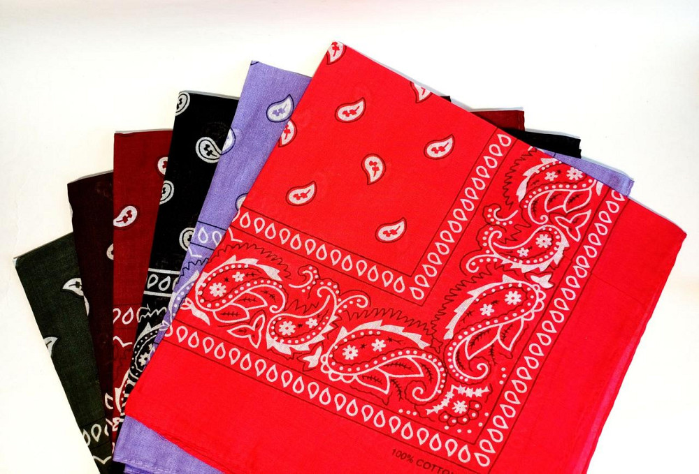 Бандана на голову цветная микс 6 шт Киев - изображение 1