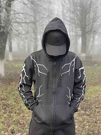 Преміум зіп худі з рефлективними блискавками XL Чернівці