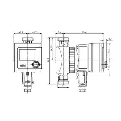 Циркуляційний насос Wilo Star-Z Nova T, 1&quot;, 10 бар, 138 мм, 7 Вт, 230V (4222650) Вінниця