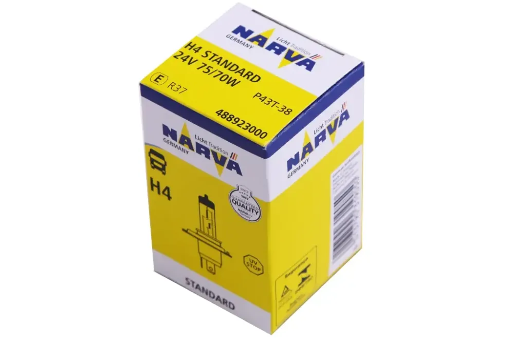 Лампа галогенная 24В  H4/P43t Narva 75/70 Винница - изображение 4