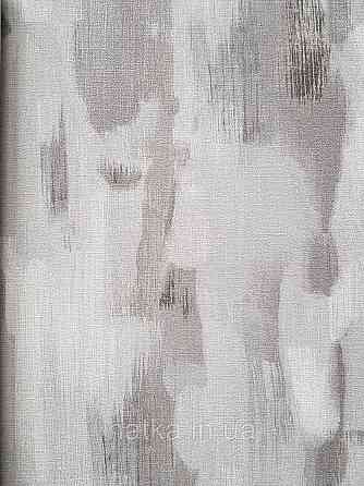 Шпалери вінілові на флізеліні гарячого тиснення DU&KA 1.06х10 вензель основа під штукатурку сірі коричневі Київ