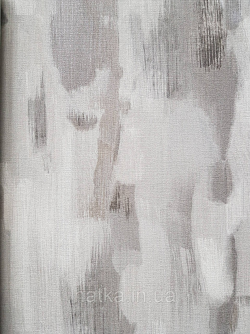 Шпалери вінілові на флізеліні гарячого тиснення DU&KA 1.06х10 вензель основа під штукатурку сірі коричневі Київ - фото 1