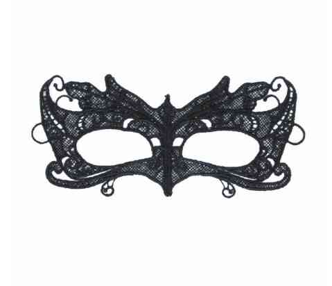 Маска із мережива маскарадна унісекс one size чорний Київ