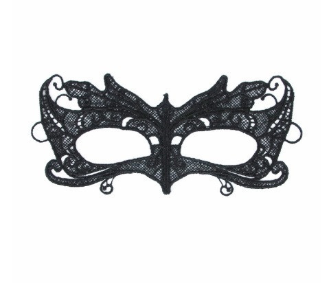 Маска із мережива маскарадна унісекс one size чорний Київ - фото 2