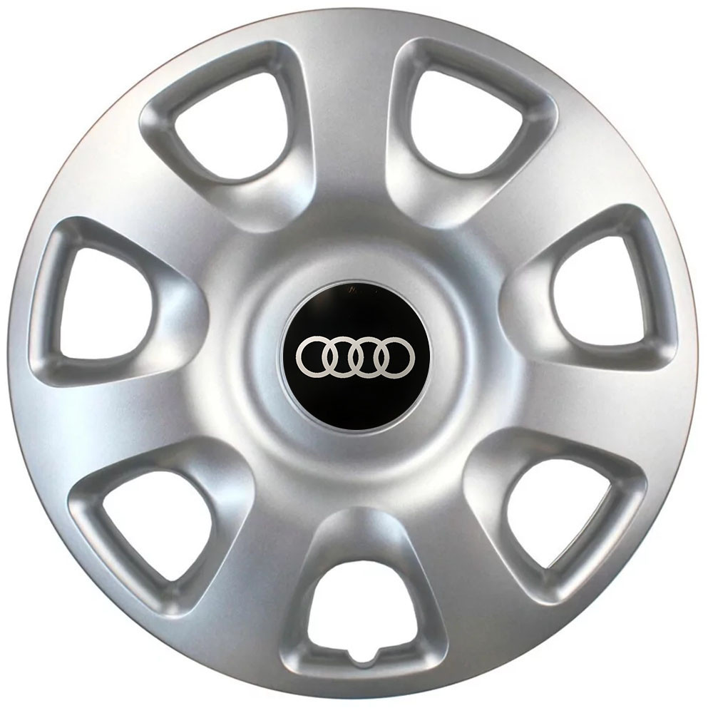 Автомобильные модельные колпаки R15 Audi 336 4шт, SJS, серебряные Киев - изображение 1