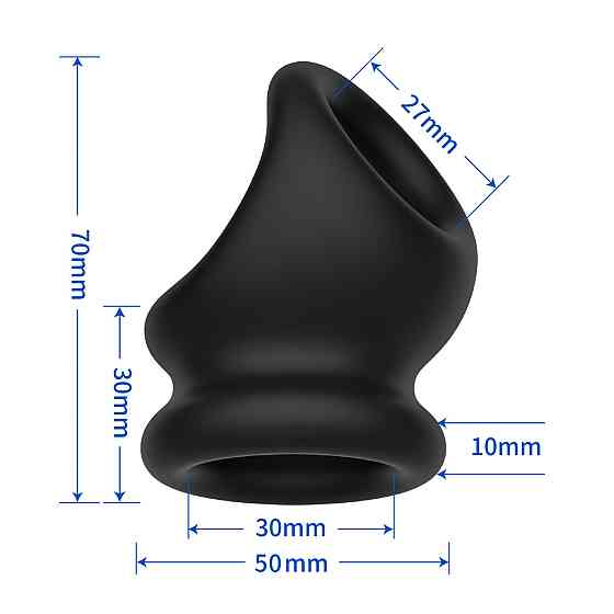 Ерекційне кільце Crazy Bull - Oberon Silicone Cock Ring, BI-210240 Sex Aura Київ