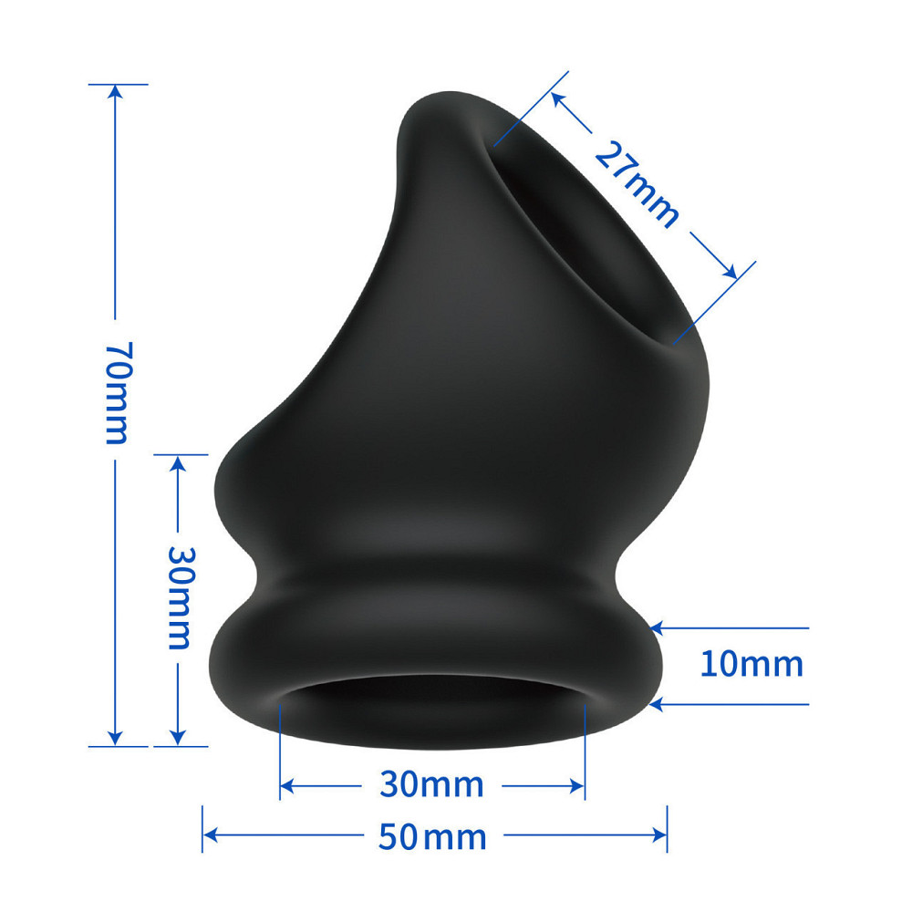 Ерекційне кільце Crazy Bull - Oberon Silicone Cock Ring, BI-210240 Sex Aura Київ - фото 6