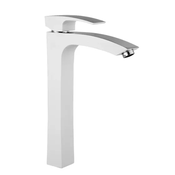 Смеситель для раковины высокий GAPPO G1007-18 белый/хром Киев