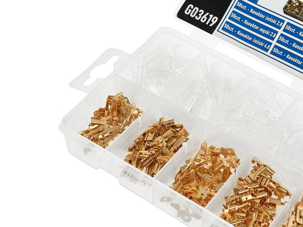 РемНабір автомобільних кабельних конекторів з ізоляційними трубками "GeKo" комплект:  9 видів (3+3+3) -   450 штук Стрый - изображение 4