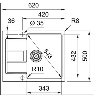 Мийка кухонна Franke 143.0671.742 Вінниця - фото 2
