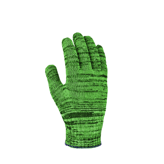 Рукавички 15700 трикотаж неповний облив з малюнком ПВХ помаранч.манжет клас 10 зелений Fora ДКГ Житомир - фото 2