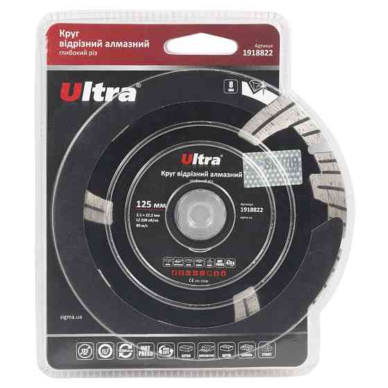 Ultra Круг отрезной алмазный Глубокий рез Ø125×22.2мм ULTRA (1918822) Киев