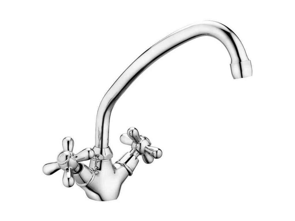 Змішувач на мийку хром DOMINOX 271 ГАЙКА ТМ HAIBA Київ - фото 1