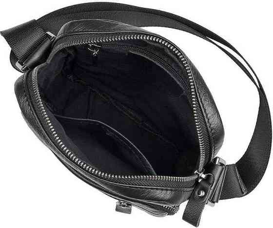 Сумка Vintage 14527 из натуральной кожи Черная Киев