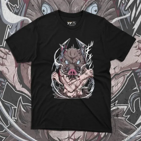 Футболка для подростка мальчика с принтом Клинок, рассекающий демонов Іноске Хашибіра 3 Размер 160 Anime10353 Днепр