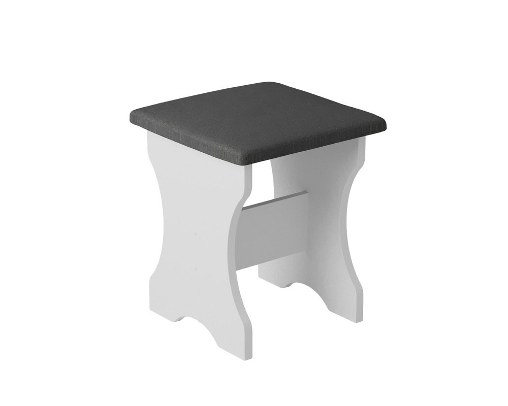 Табуретка з м'яким сидінням, табурет на кухню 35х35х44 см Тканина Мальмо (сірий) / ДСП Яблуня Львів - фото 5