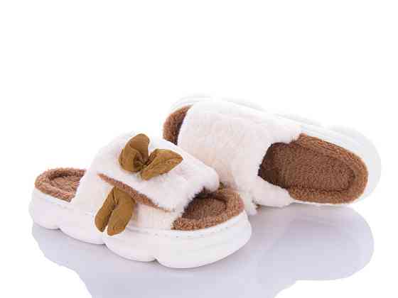 Капці жіночі кімнатні відкритий носок Білий Одеса