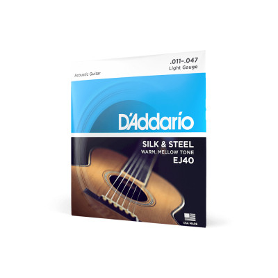 Струны для гитары D'Addario Silk & Steel Folk Regular Light (11-47) (EJ40) Винница - изображение 2