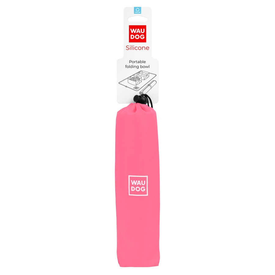 Миска складана WAUDOG Silicone,385х230х50 мм рожевий Київ - фото 1