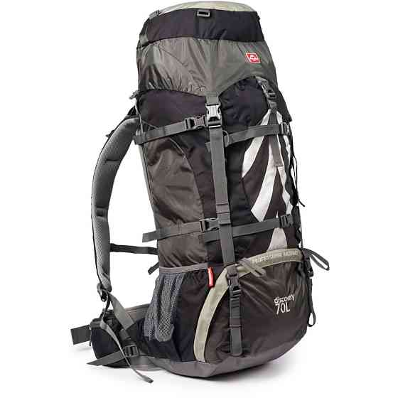Рюкзак туристичний Naturehike NH70B070-B, 70 л + 5 л, чорно-сірий Київ