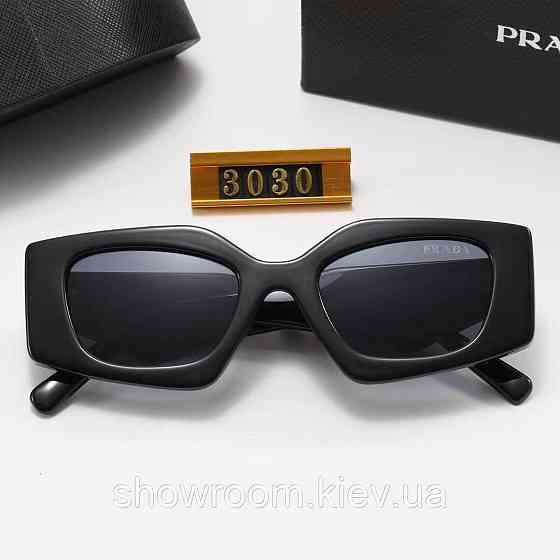 Жіночі брендові сонцезахисні окуляри Prada (3030) black Київ