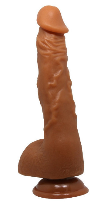Фалоімітатор на присосці Baile Beautiful JASON 9,4'' Brown, BW-008041NR-1 Sex Aura Київ - фото 6