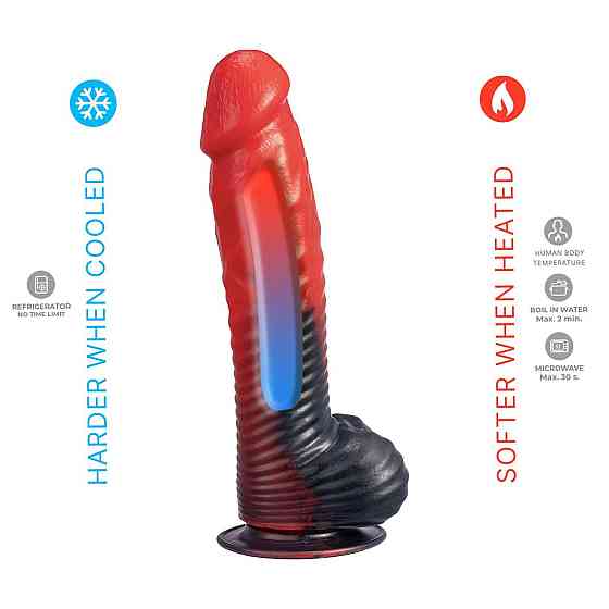 Фалоімітатор SilexD Fantasy Liquid Silicone Devil 8in Red Sex Aura Київ