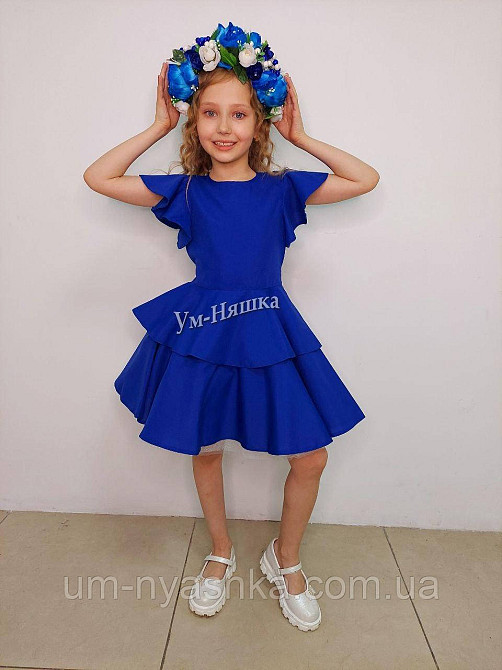 Синее нарядное платье на девочку Кривой Рог - изображение 2