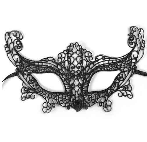 Маска карнавальна ажурна one size чорний Київ