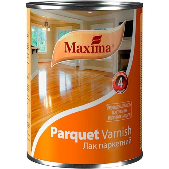 Лак паркетний алкідно-уретановий ТМ"Maxima" 0,75 л Харків