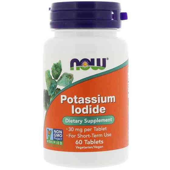 Калій йодид Now Potassium Iodide 30 mg 60 Tablets Луцьк