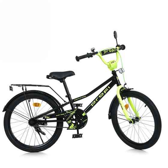 Велосипед дитячий MB 20015-1 колеса 20 дюймів, чорно-зелений Вінниця