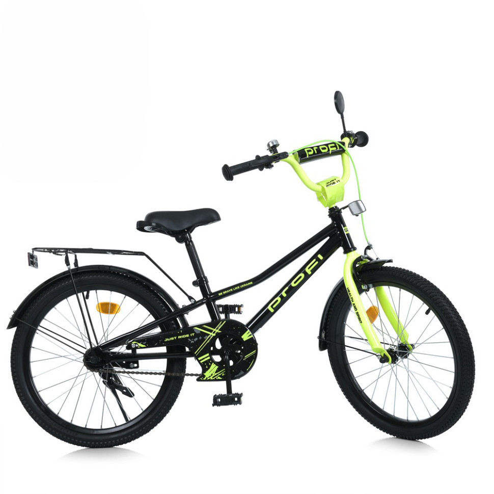 Велосипед дитячий MB 20015-1 колеса 20 дюймів, чорно-зелений Вінниця - фото 1