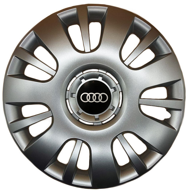 Автомобильные модельные колпаки R15 Audi 312 4шт, SJS, серебряные Киев - изображение 1