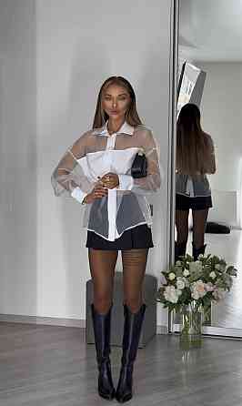 Блуза из органзы с прядкой в стиле Zara Лубны