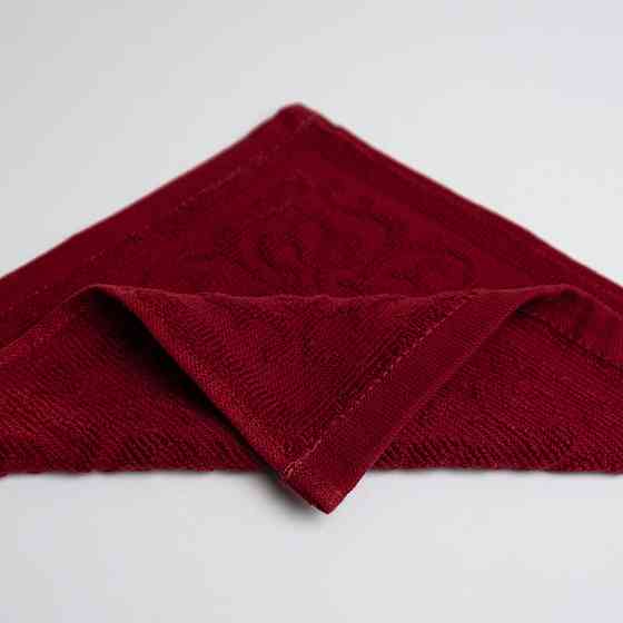 Кухонная жаккардовая салфетка GM Textile 25х25см 380 г/м2 (Бордовый) Сумы