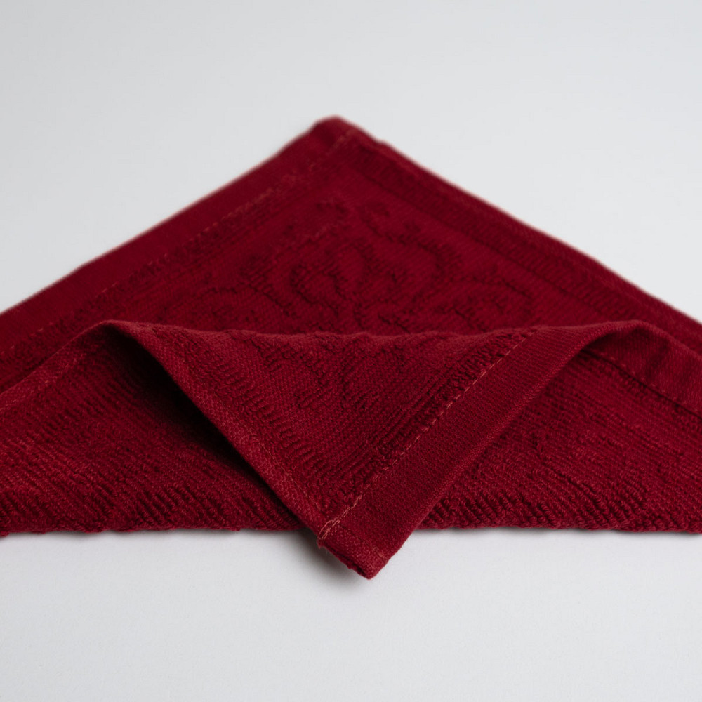 Кухонная жаккардовая салфетка GM Textile 25х25см 380 г/м2 (Бордовый) Сумы - изображение 2