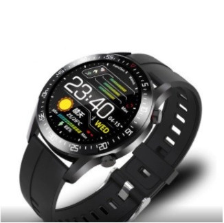 Смарт годинник Lige C2 водонепроникні IP68 (ремінець - силікагель) + шкіряний ремінець (Чорний) Вінниця - фото 1