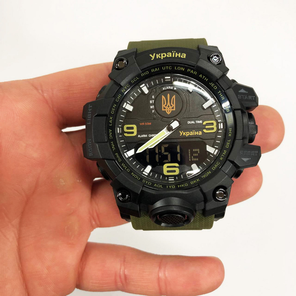Чоловічий годинник з пластиковим ремінцем, Годинник для риболовлі та активного відпочинку OY-93 Львів - фото 12
