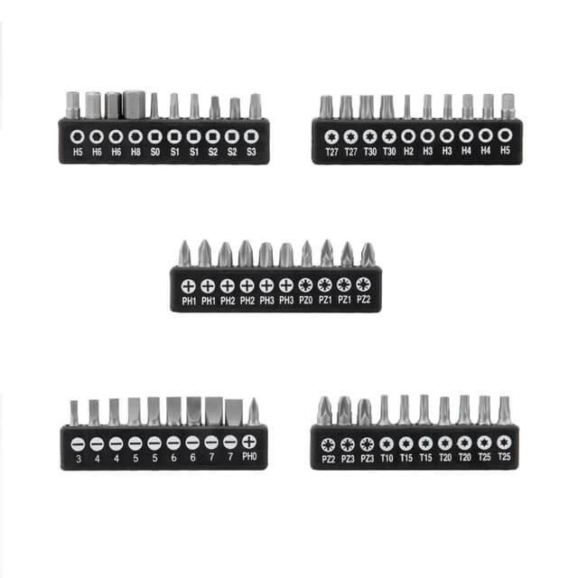Набір викруток з комплектом насадок, 70 од. INTERTOOL VT-3370 Київ - фото 7