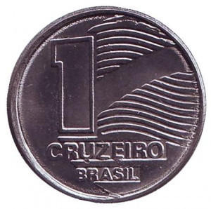 Монета 1 крузейро. 1990 год, Бразилия.(БС) Полтава - изображение 1
