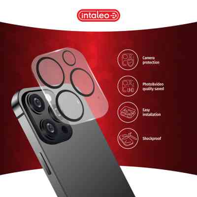Скло захисне Intaleo Camera Lens Apple Iphone 14 Pro/14 Pro Max Black (1283126576836) Вінниця