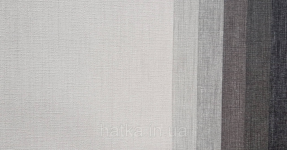 Шпалери вініл на флізеліні гарячого тиснення DU&KA Him 1.06х10 однотонні тонкі смужки білі зі сріблом Київ - фото 3