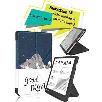 Чехол для электронной книги BeCover Ultra Slim Origami PocketBook 743G InkPad 4/InkPad Color 2/InkPad Color 3 (7.8") Good Night (713088) Винница