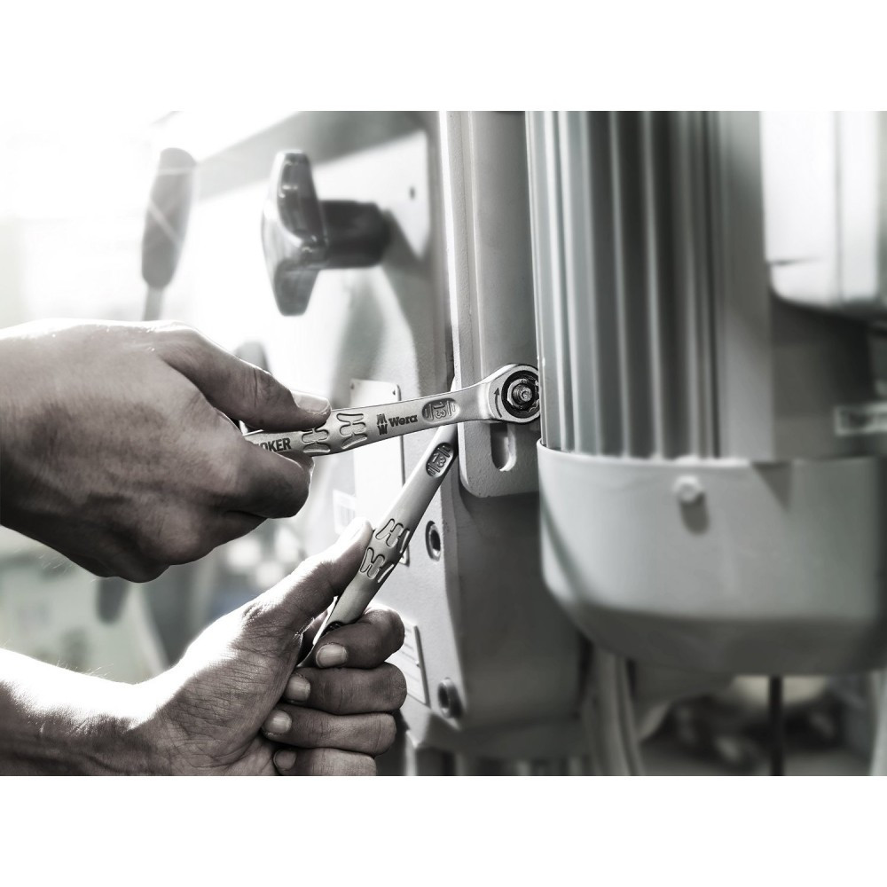 Набір ключів комбінованих Wera з тріскачкою 10-19мм 4шт, в сумці, Joker 6000 05073290001 Одеса - фото 6