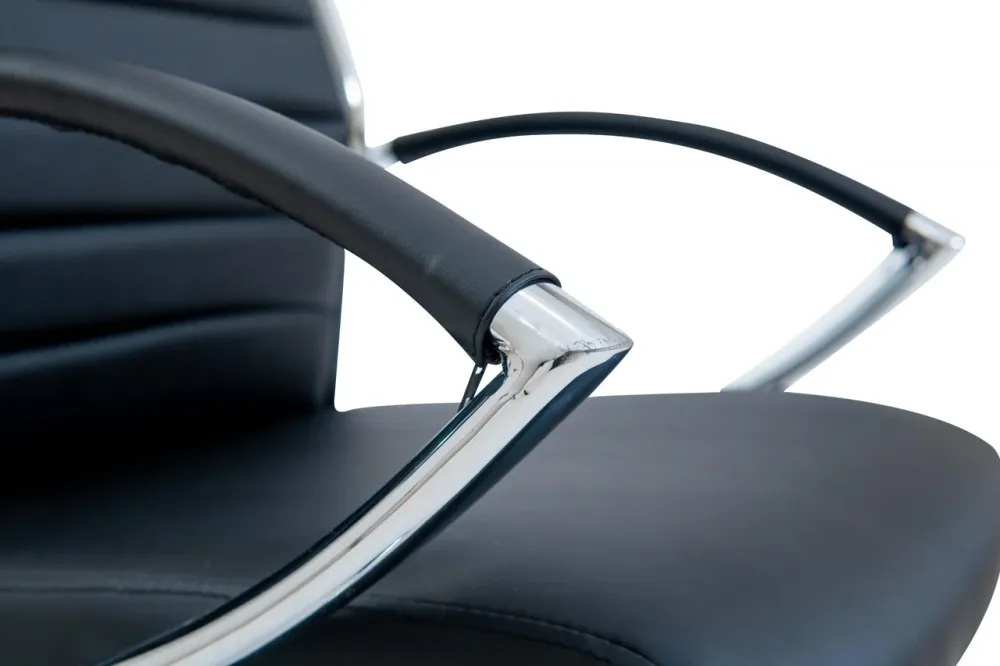 Офісне Крісло Керівника Richman Malibu Хром М1 Tilt Чорний Київ - фото 5